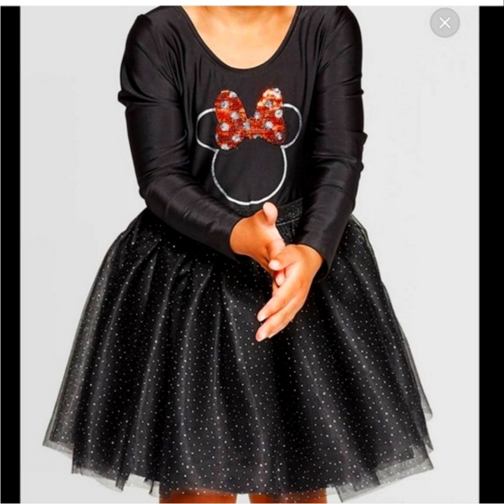 Black and Red Kids Dress with Bow